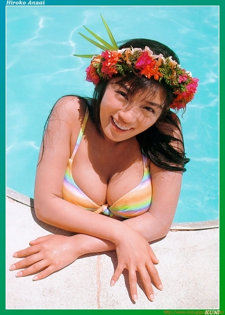 安西ひろこ グラビア水着画像「53枚」南国バカンス