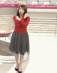 宇垣美里アナの可愛い体操gif画像